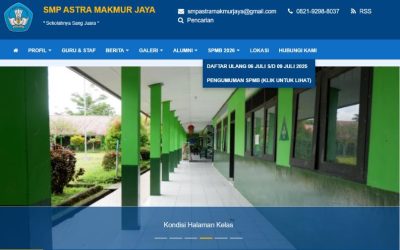PENGUMUMAN HASIL SPMB SMP ASTRA MAKMUR JAYA TAHUN 2026